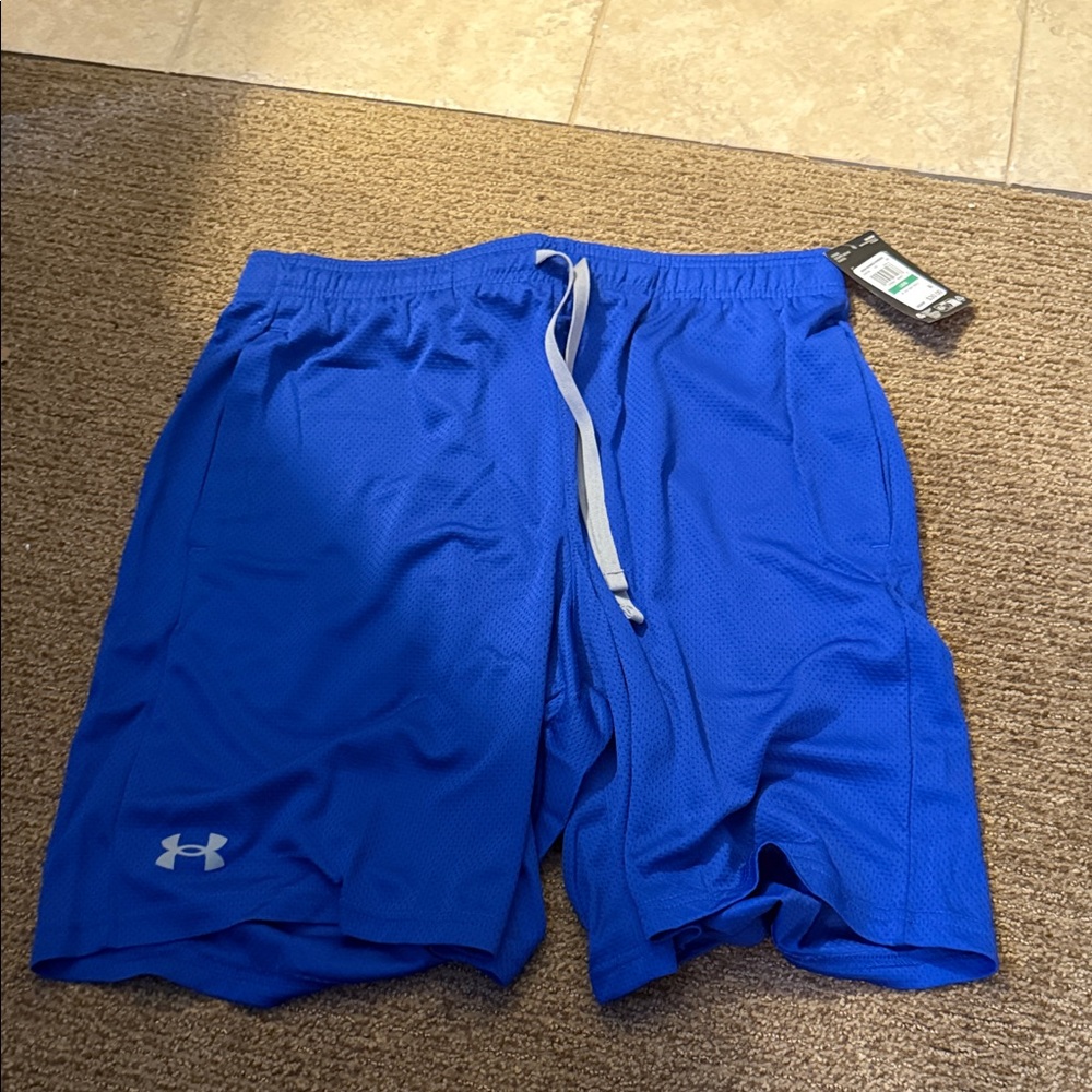 NWT Under Armour Men's Vibrant Blue Athletic Shorts